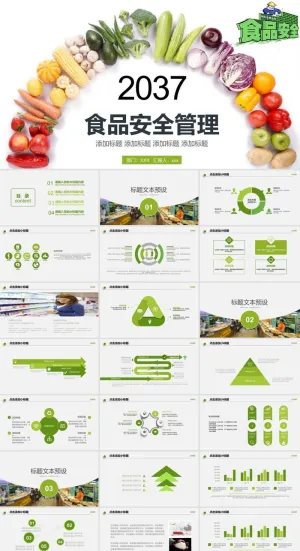 食品安全健康PPT模板ppt模版预览图