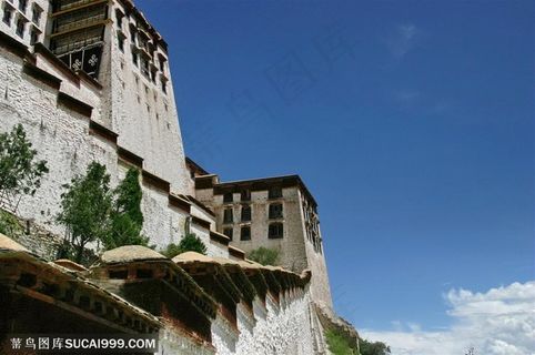 西藏布达拉宫一角风景图片