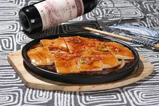 铁板烧汁豆腐 