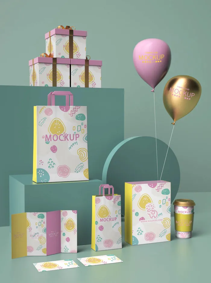 包装智能贴图样机VI效果PSD素材psd模版下载