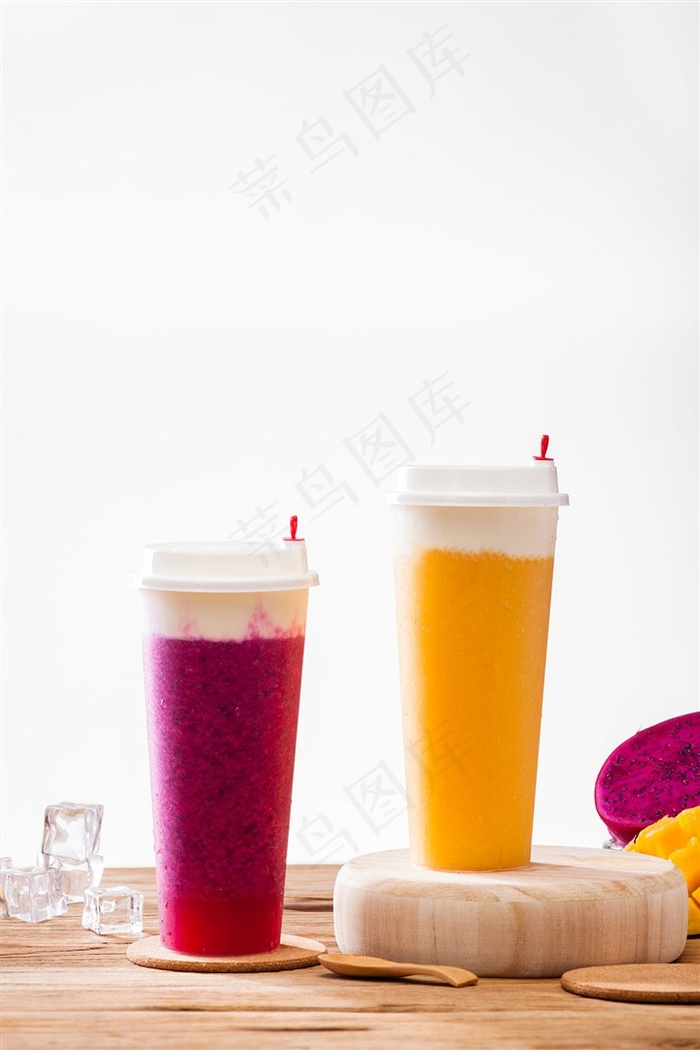 鲜榨果汁图片-芝士火龙果