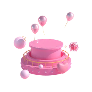 展台素材免扣产品蓝色展示台PNG