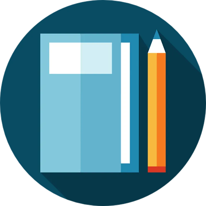 书本铅笔图标卡通少儿兴趣班