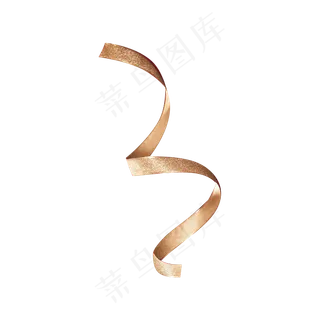 彩带金色喜气素材