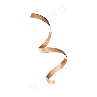 彩带金色喜气素材