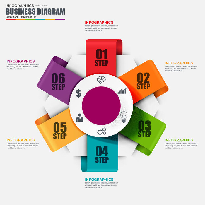 ppt素材3d数据图表模板可视化图形统计标签矢量图标模型ai源文件