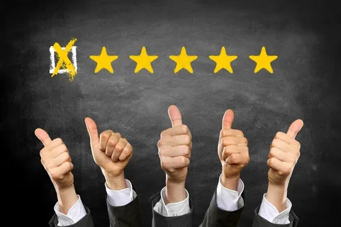 5颗星服务手势