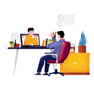 商务交流交谈视频会议