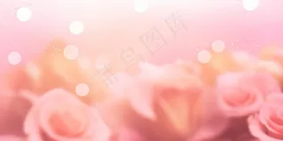 光圈光点叠加浪漫粉色渐变背景图