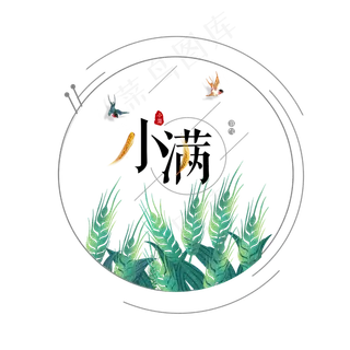 小满节气免抠图片 