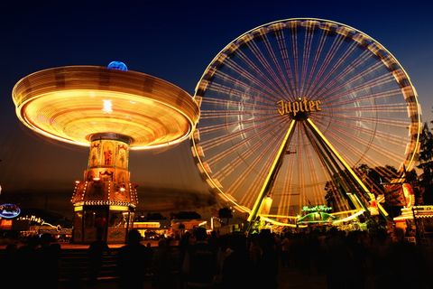 摩天轮夜景图片