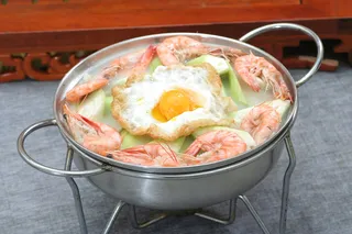 鲜虾烩丝瓜  26元 (1)