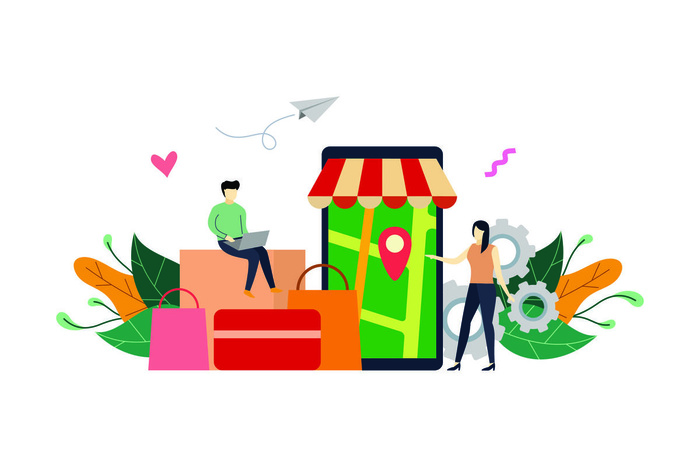 扁平化人物场景办公互联网等距ai矢量设计网页海报UI素材插画