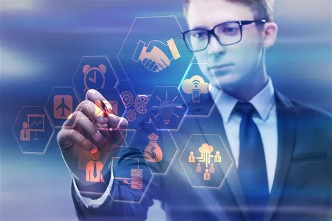 蓝色大气商务科技背景高清图 蓝色大气商务科技背景高清图