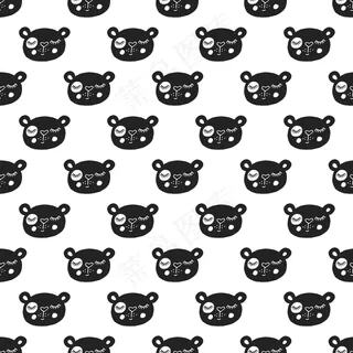 儿童卡通插画底纹装饰图案墙教育品牌vi手绘可爱矢量素材