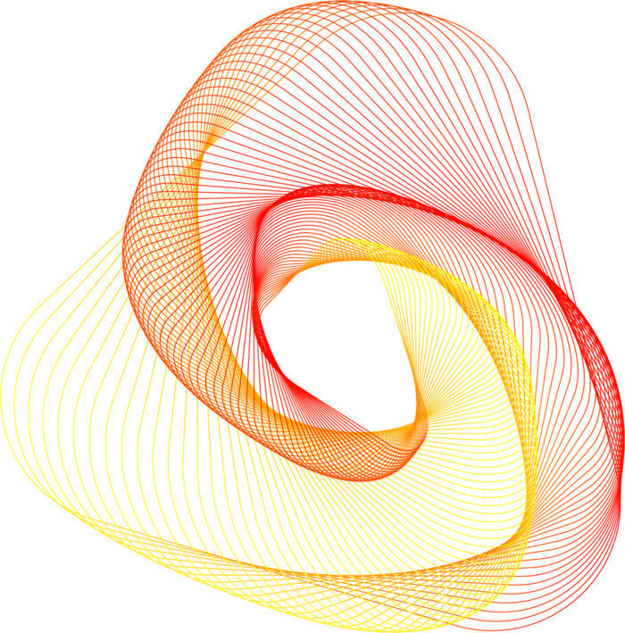 橙色园渐变线条科技电商免抠png