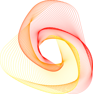 橙色园渐变线条科技电商免抠png