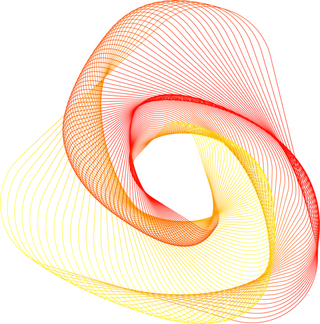 橙色园渐变线条科技电商免抠png