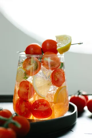 水果背景素材水果茶