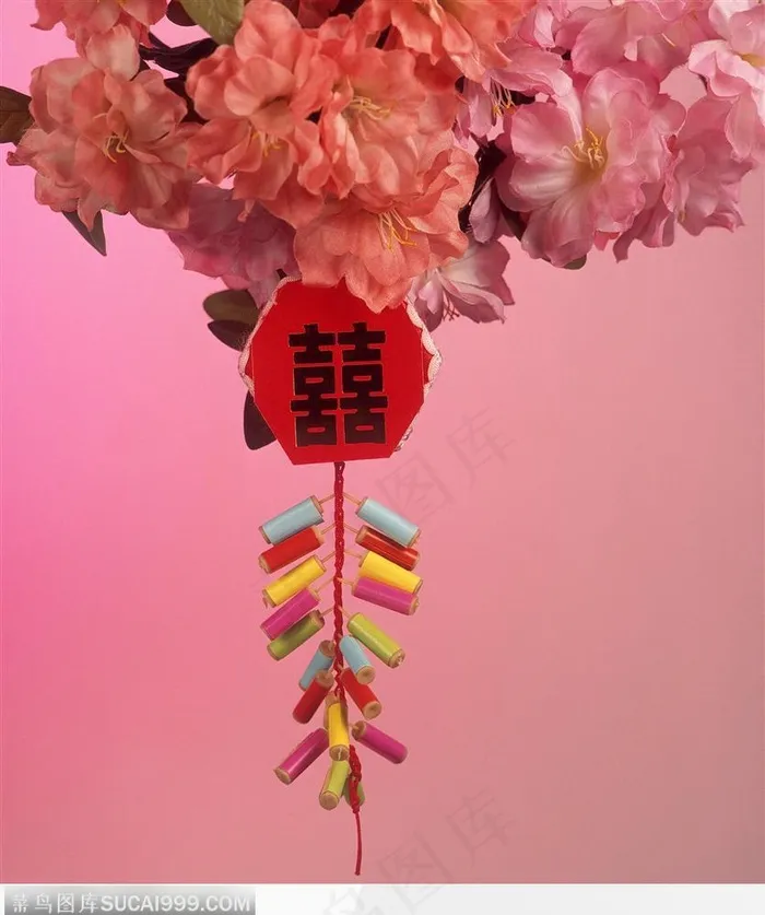 彩色的装饰鞭炮