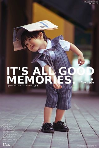 儿童潮童单片PSD模版120款