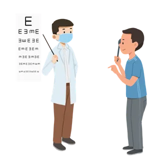 测视力遮挡眼睛