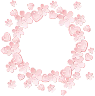 粉色花朵爱心