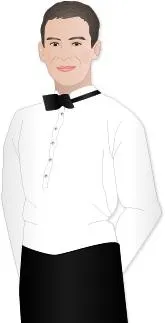 服务员 PNG免抠(165x323)