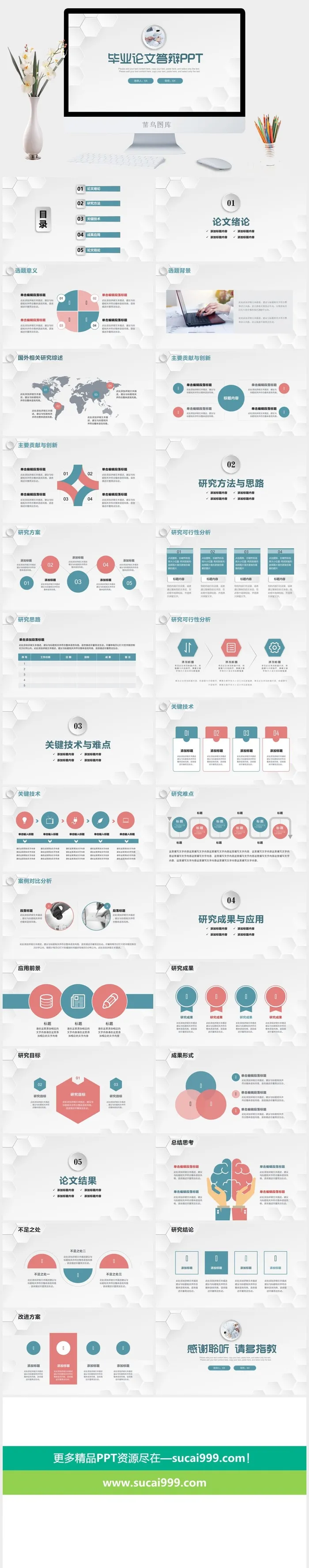 白色简约毕业论文开题答辩PPT