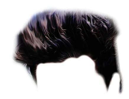 假发 PNG免抠(437x336)
