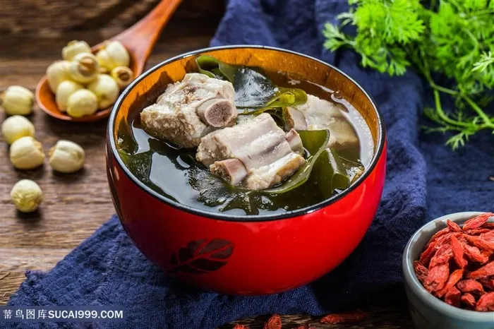 排骨海带汤摄影餐饮美食图片中华美食