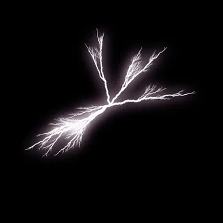 发光的闪电素材