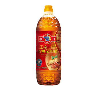 多力浓香花生油900毫升超市商品白底图免抠实物摄影png格式图片透明底