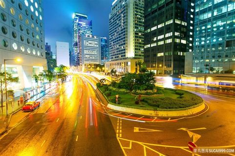 城市建筑高楼大厦风景画