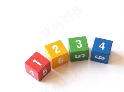 儿童数字方块积木图片