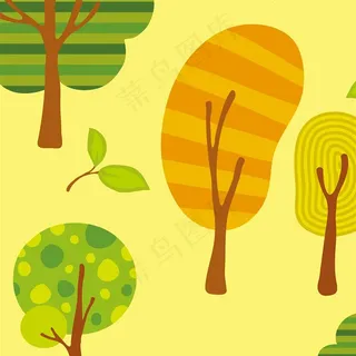 卡通装饰画背景素材