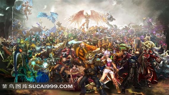 英雄联盟104个英雄合影