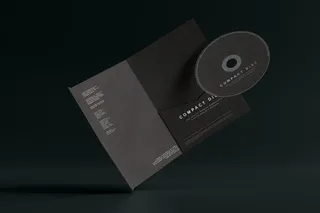 高端暗黑文具类文创VI样机模板