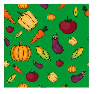 萝卜, 南瓜, 玉米, 茄子, 番茄, 农业, 卡通片