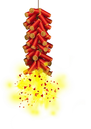 红色烟花爆竹免扣素材