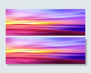 晚霞摄影紫色背景墙