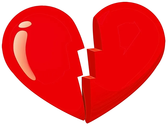 破碎爱心情人节