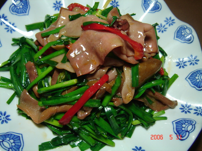 3001鱿鱼炒韭菜