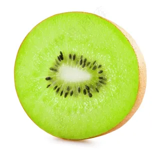 新鲜翠绿的切片猕猴桃高清图片