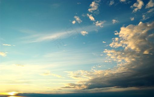 蓝天白云美景图片