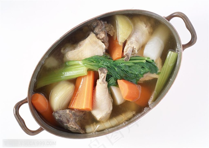 餐饮美食-清炖的鸡腿