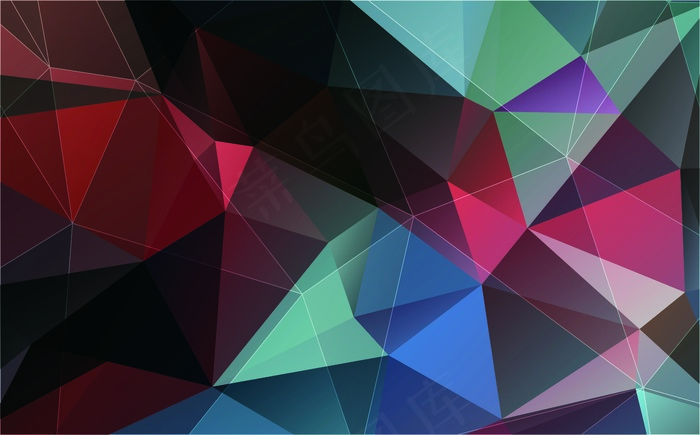 低多边形背景 几何艺术设计 多边形背景图片