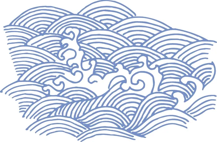 古色古香古典古风花纹海浪浪花cdr矢量模版下载