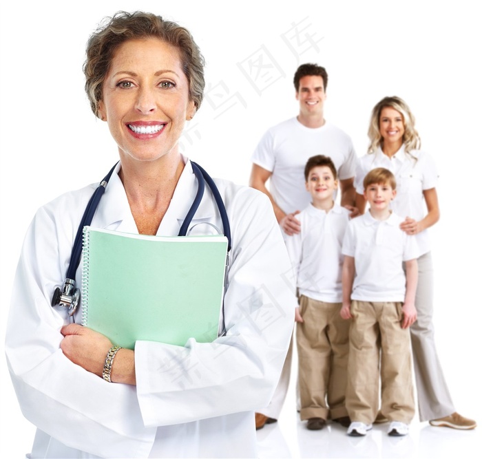 检查身体的可爱宝宝图