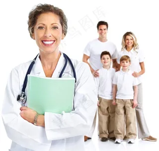 检查身体的可爱宝宝图